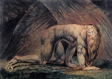 William Blake Painting - Nabucodonosor Romanticismo Edad Romántica William Blake